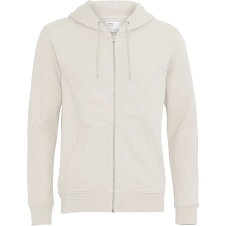 Hooded sweatshirt met rits Colorful Standard Classic Organic ivory white