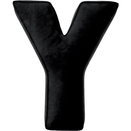 Kussen letter y Yellow Tipi Posh Velvet