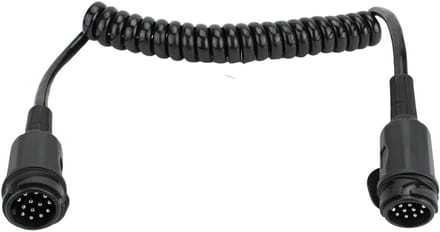 Spiraalkabel 90 tot 210cm Menbers type | 13-polig | DTR | 13-aderig