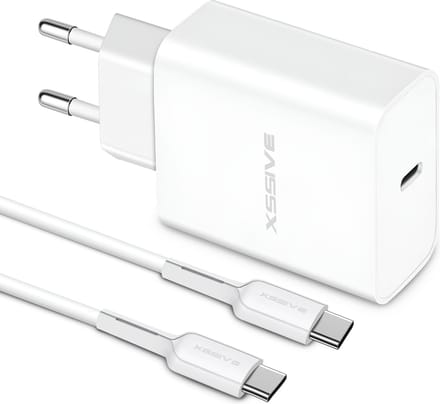 25W Power Adapter met USB-C Kabel 1 Meter - Super Fast Charging 2.0 - Geschikt voor Samsung Galaxy Telefoon en Tablet