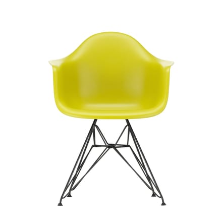 Vitra - DAR Eames Plastic Armchair - mosterd RE - zwart - geel