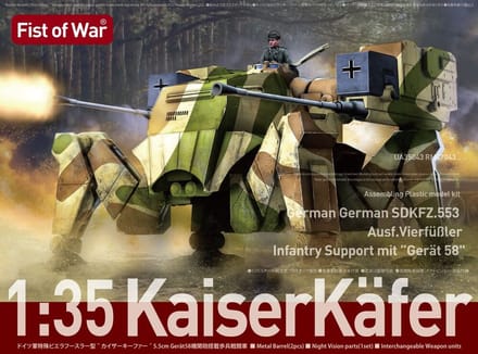 Modelcollect UA35043 German Sdkfz 553 KaiserKäfer with Gerat 58 Bouwpakket Schaal 1:35