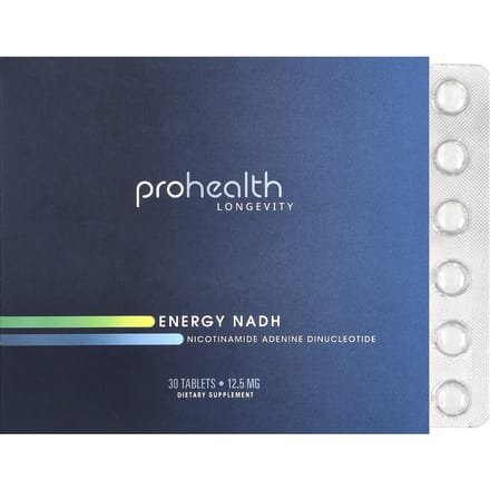 ProHealth Longevity, Énergie NADH, 12,5 mg, 30 comprimés