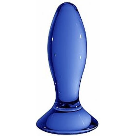 Chrystalino Follower Glazen Buttplug - Blauw