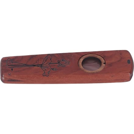 Houten Kazoo Fluit Houten Spelen Gitaar Ukulele Begeleiding Mondharmonica Membraan Blaasinstrument brown