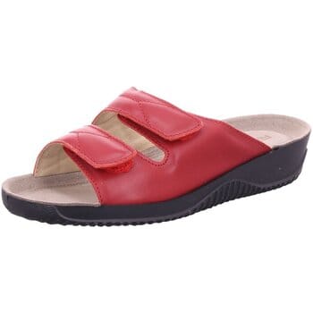 Rohde Dames Slippers Met Klittenband Sluiting - Rood - 36