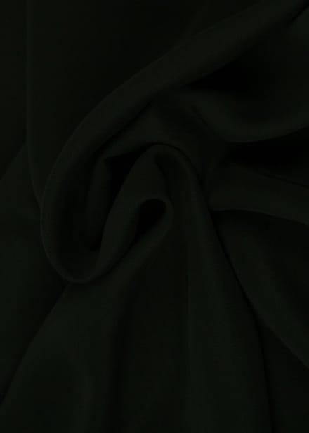 15 meter chiffon stof - Zwart - 100% polyester