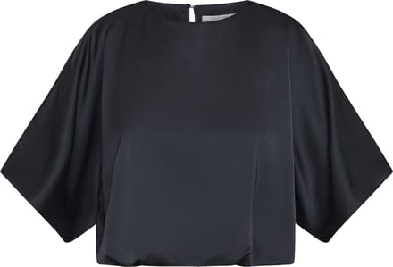 SISTERS POINT Gufo-top2 - Dames Blouse - Black - Maat M