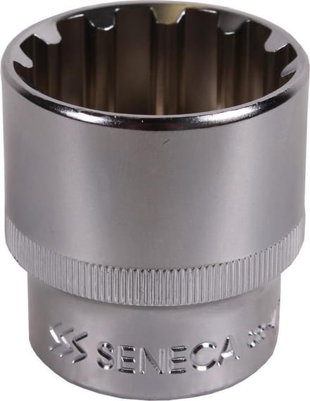twaalfkant spline dop - 23 mm - 1/2 duims aansluiting - meertanddop - veeltanddop - dop - seneca