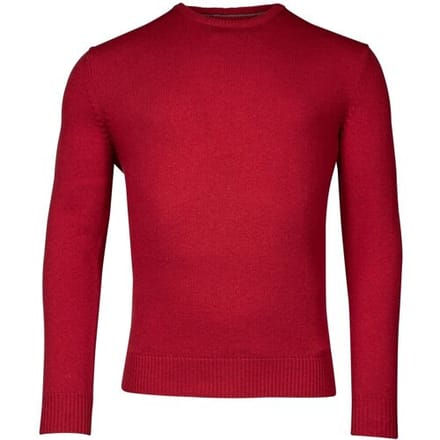 Baileys Trui Lamswol Ronde Hals Single Knit Rood / male