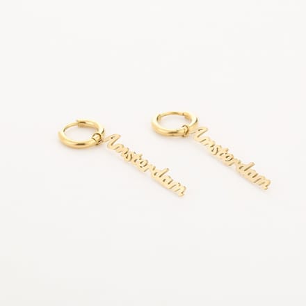 Oorbellen Amsterdam - Hangers - Goudkleurig - Stainless Steel