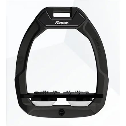 Veiligheidsstijgbeugels Paardrijden Incliné Grip Zwart/Zwart/Wit Flex-On Safe-On
