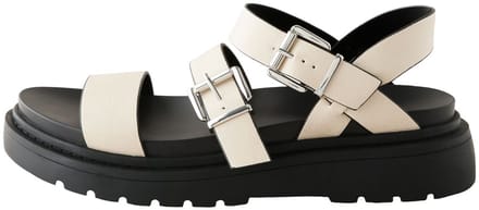 Next - Dames - Sandalen met dikke zool en gesp - Crème