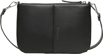 s.Oliver Schoudertas Shoulder Bag Grey / Black Zwart