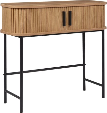 BRADLEY - Sidetable - Lichthout/Zwart - MDF