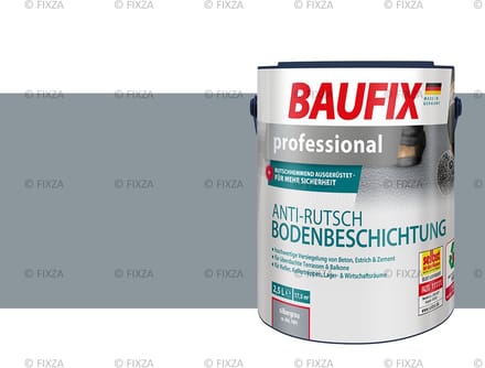 BAUFIX Antislip vloercoating zilvergrijs 2,5 Liter