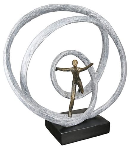 Gilde Handwerk Decoratie beeld Sculptuur "Liberation" H 35 cm B 38 cm