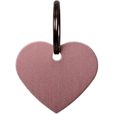 Grooming Deluxe - Naamplaatje hart size M 3,8cm oude roos