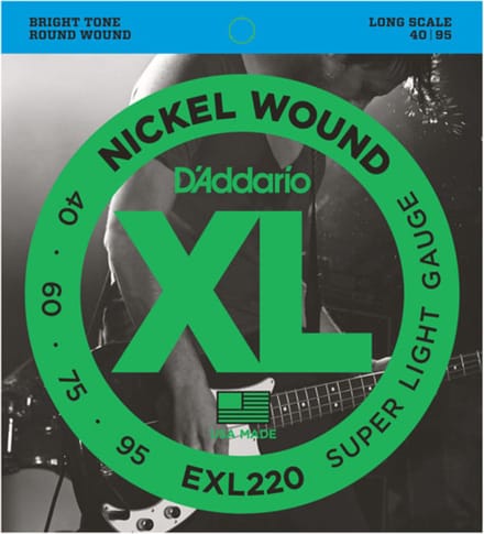 D'Addario EXL220 Bassnaren (40-95) Super Light