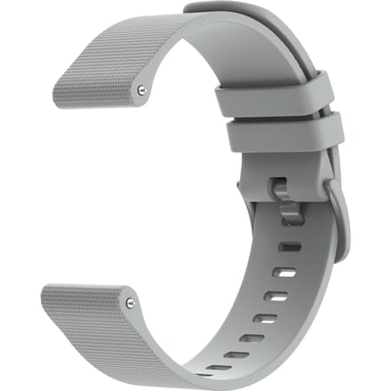 imoshion Siliconen sport bandje met gesp - Universeel 22 mm aansluiting - Grijs