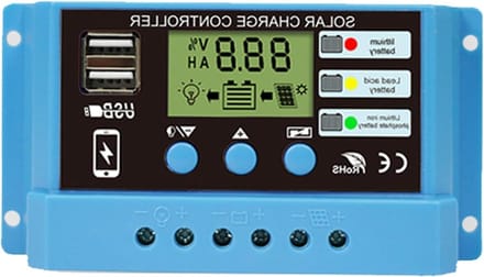 30A PWM Solar Laadregelaar met LCD Display voor 12V/24V Accu's en Dubbele USB Poort