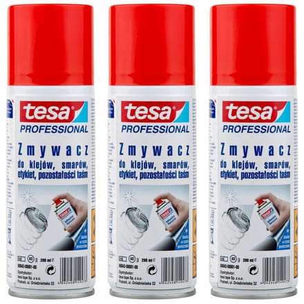 Tesa - Lijmverwijderaar Spray - 200ml - Kunststof, Glas, Metaal