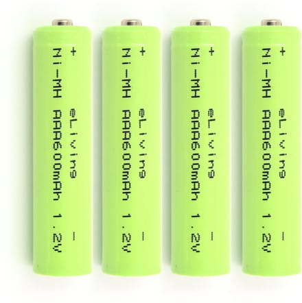 eLiving Oplaadbare AAA batterijen. NiMH 1,2V 600mAh. Set van 4