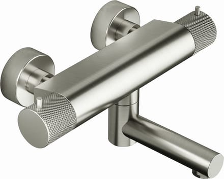Hotbath Cobber X CX020 badthermostaat met draaibare uitloop geborsteld nikkel
