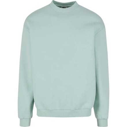 Urban Classics - Fluffy Crewneck sweater/trui - L - Mintgroen