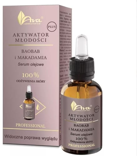 AVA Cosmetics Youth Activator Plus Baobab & Macadamia Oil 30ml.