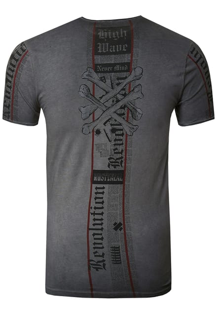 T-shirt met voor- en achterkant bedrukt