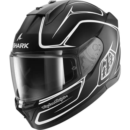 Shark D-Skwal 3 Drone Mat Zwart Wit Zwart Integraalhelm - Maat L - Helm