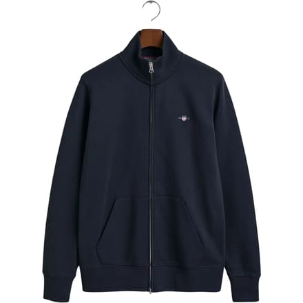 Gant Vest Two-Way Front Zip Sweat Cardigan Avond Blauw / male