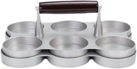Vlees Pastei Maker - Hamburgerpers - Pasteitjes Maken - Antiaanbaklaag - 22.9 Centimeter Diameter - Grijs