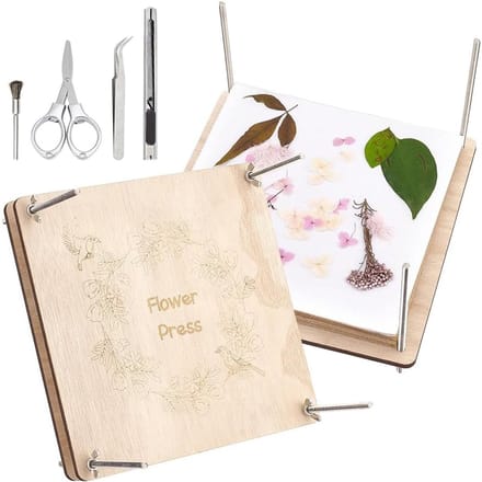Dailygoods- Bloemenpersset 24,6 x 24,6 cm - Complete set - 8-laagse
