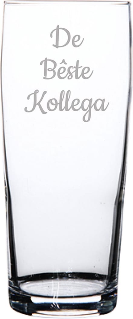 Gegraveerde bierfluitje 19cl De Bêste Kollega