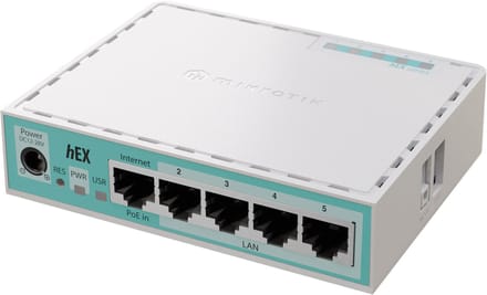 Mikrotik Hex 5 Gigabit Ports 512 Mb Ram E50ug Router Zilver One Size / EU Plug 220V