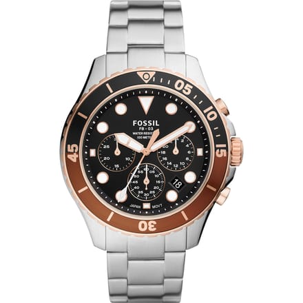 Fossil Fb - 03 FS5768 Horloge - Staal - Zilverkleurig - Ø 46 mm