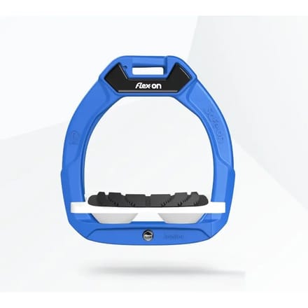 Veiligheidssteunen voor paardrijden Gehoekte Grip Blauw/Wit/Wit kind Flex-On Safe-On