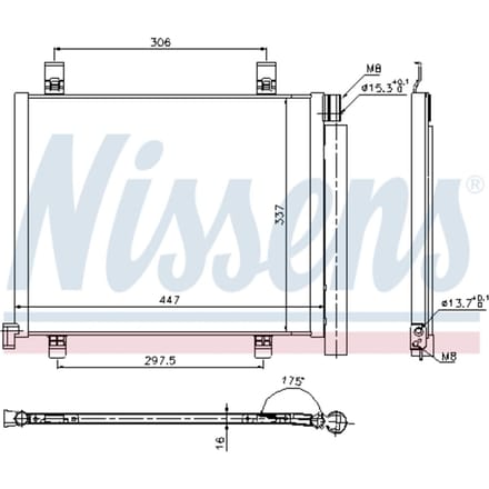 Condensor, airconditioning NISSENS 940254