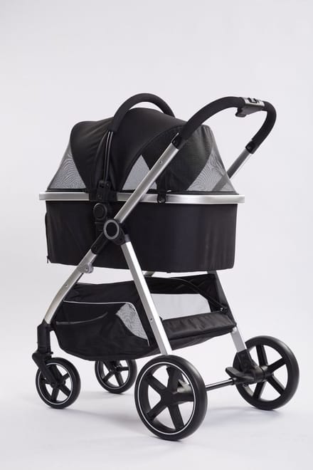 TOPMAST HONDENBUGGY REISBUGGY EXCELLENCE ZWART