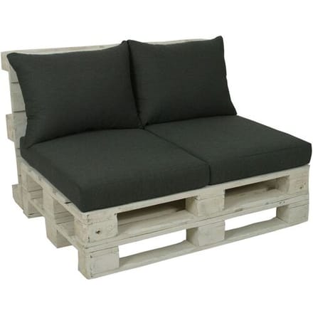 GO-DE Textil 2 palletkussens (Antraciet)