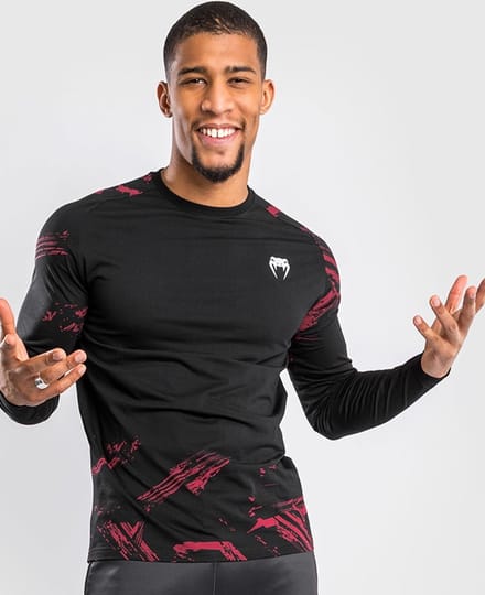 UFC Venum Authentic Fight Week 2.0 L/S Shirt Zwart Rood - XL