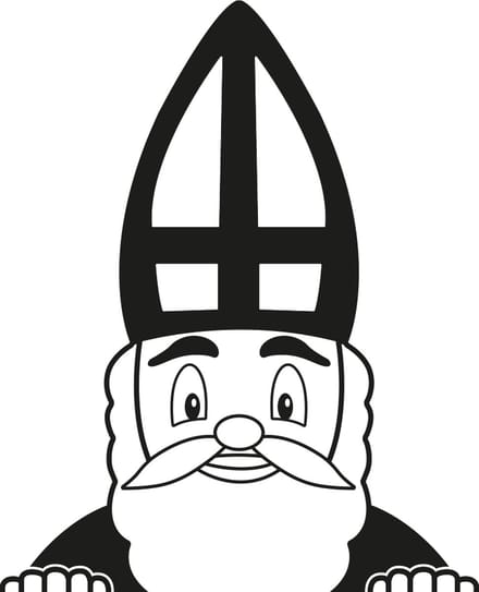 Gluur Sinterklaas Raamsticker | Raamstickers Sinterklaas | Sinterklaas decoratie | Sinterklaas Versiering | Gluursint Raamdecoratie