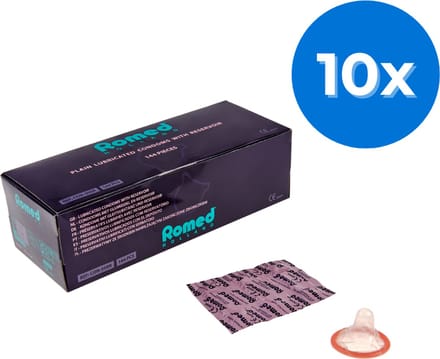 Romed Condooms 144 stuks in een doos - Set van 10 doosjes Romed