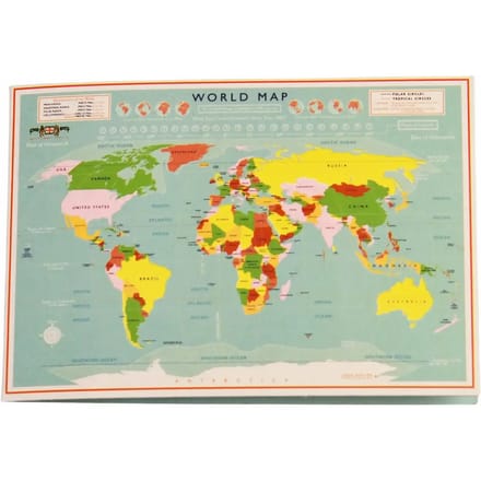 T-shirt reparatieset Rex London World Map