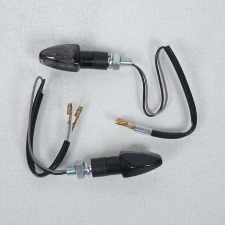 Paar knipperlichten Led FOCUS zwart getint Chaft voor motor IN1114