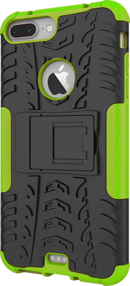 Peachy Shockproof bescherming hoesje geschikt voor iPhone 7 Plus 8 Plus case - Groen