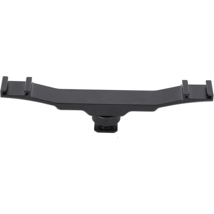 Dubbelzijdige Koude Schoen Mount Beugel Verlengstang voor Camera Flits Vullicht Microfoonhouder black