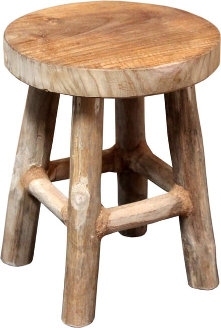 Kruk teak naturel 17x22 cm